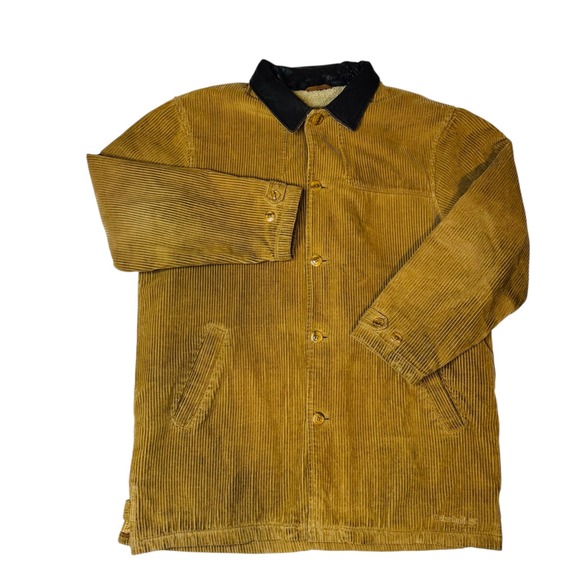 Timberland Other - Timberland Mens Corduroy Sherpa Lined Trucker Chore Barn Jacket Brown Size Large